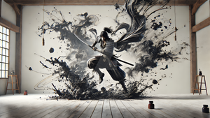 Katana 04 - 8K Fantasy Splash Wall Art