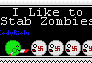 Zombie Stabbing - Stamp