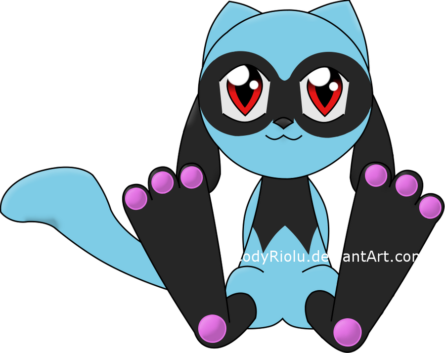 Riolu Sitting by CodyRiolu on DeviantArt