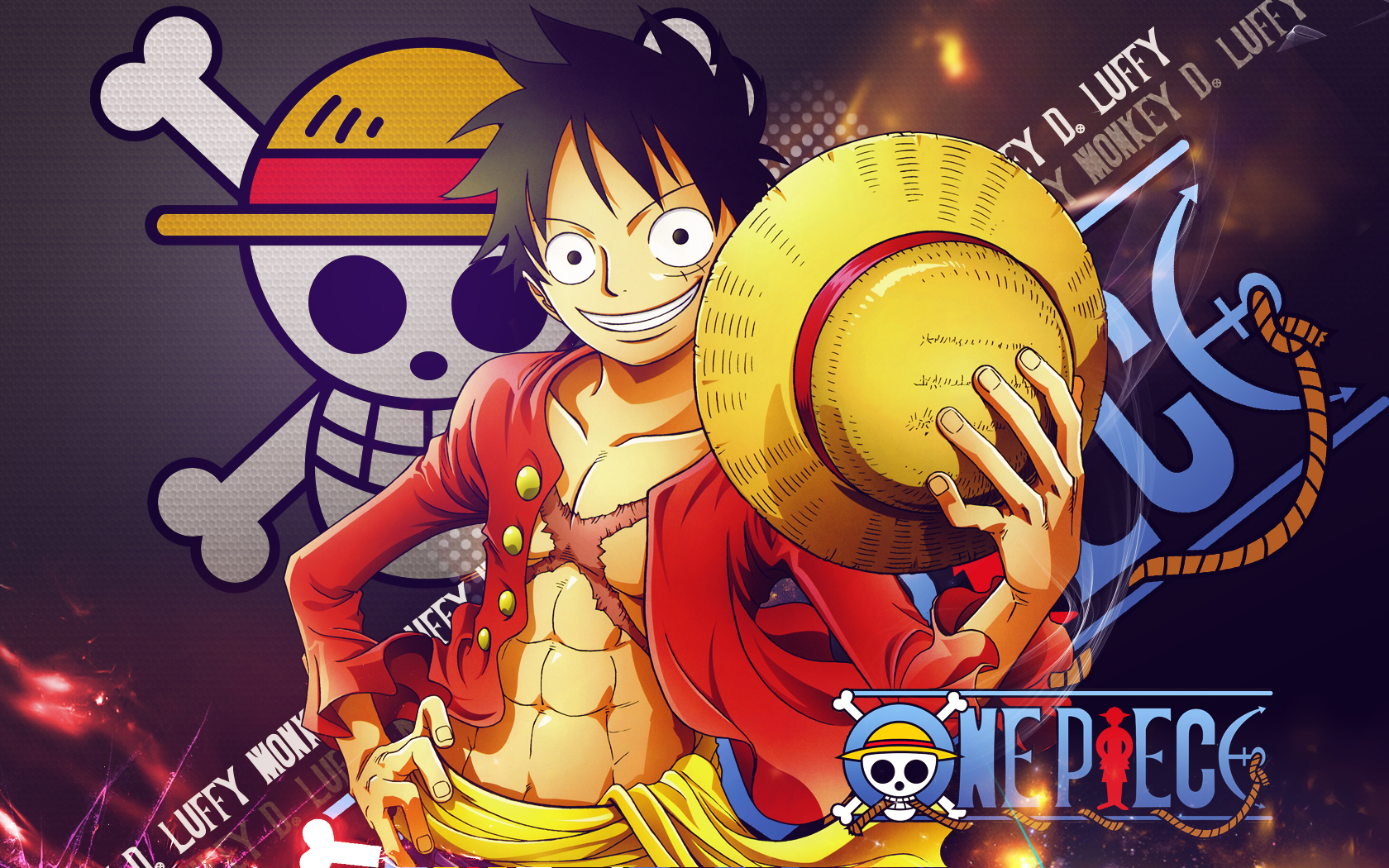 Monkey D. Luffy - One Piece Wallpaper HD by miahatake13 on DeviantArt