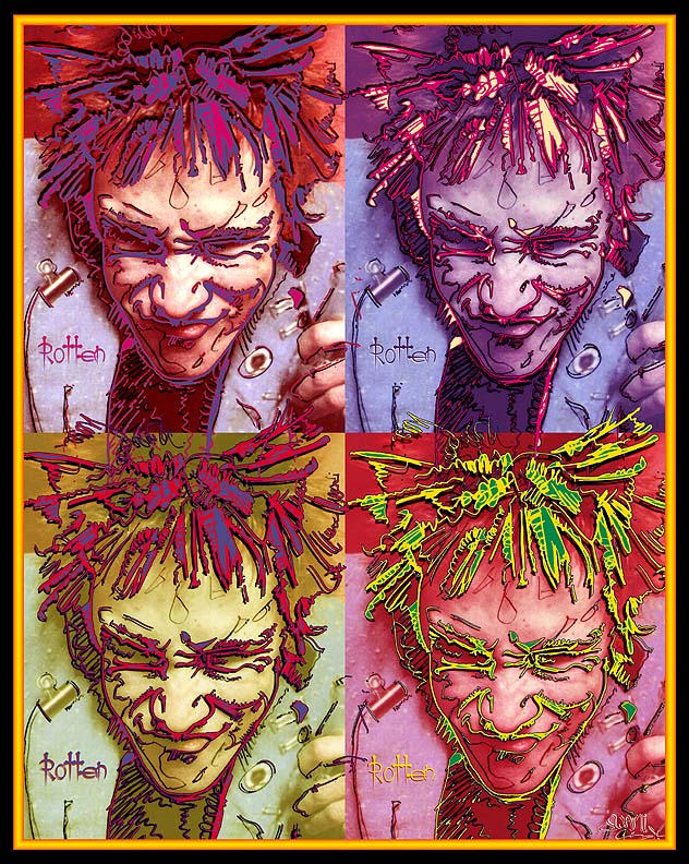 Johny Rotten Colouring Johnny Rotten 444 by Swami611 on DeviantArt