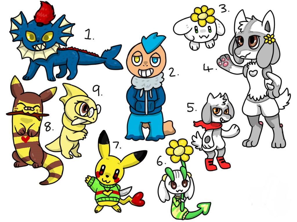 Undertale Characters as Pokemon