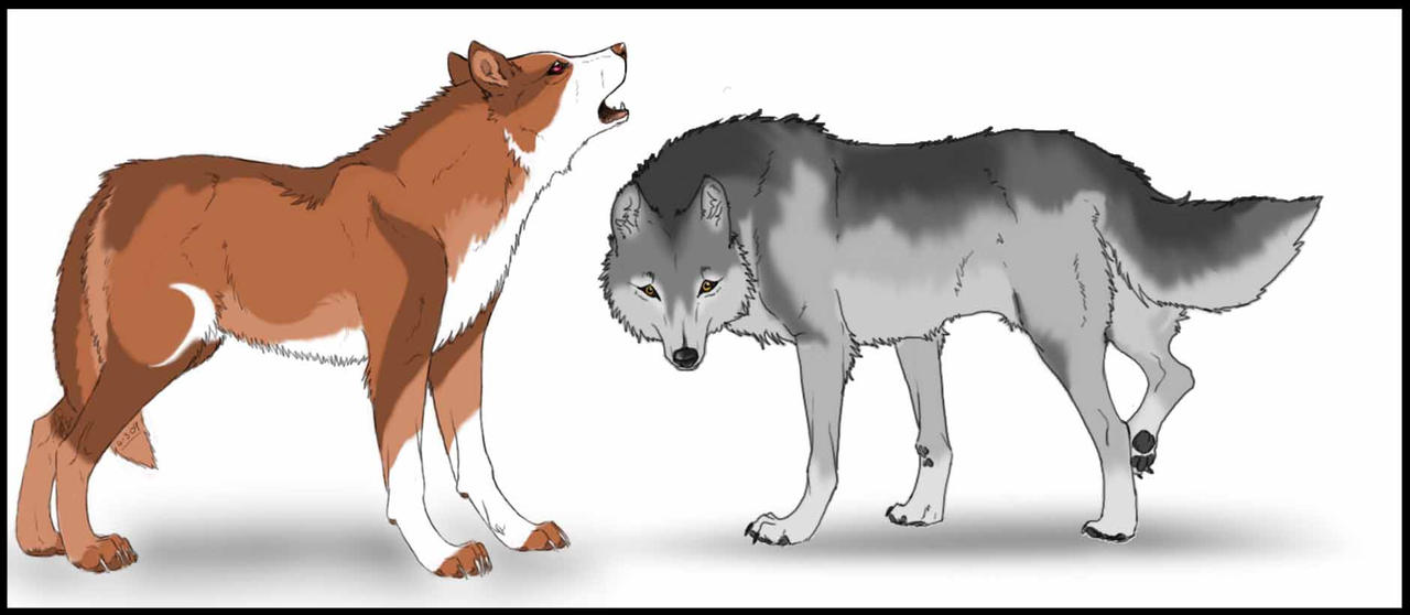 Wolves Collab by Seranalu on DeviantArt
