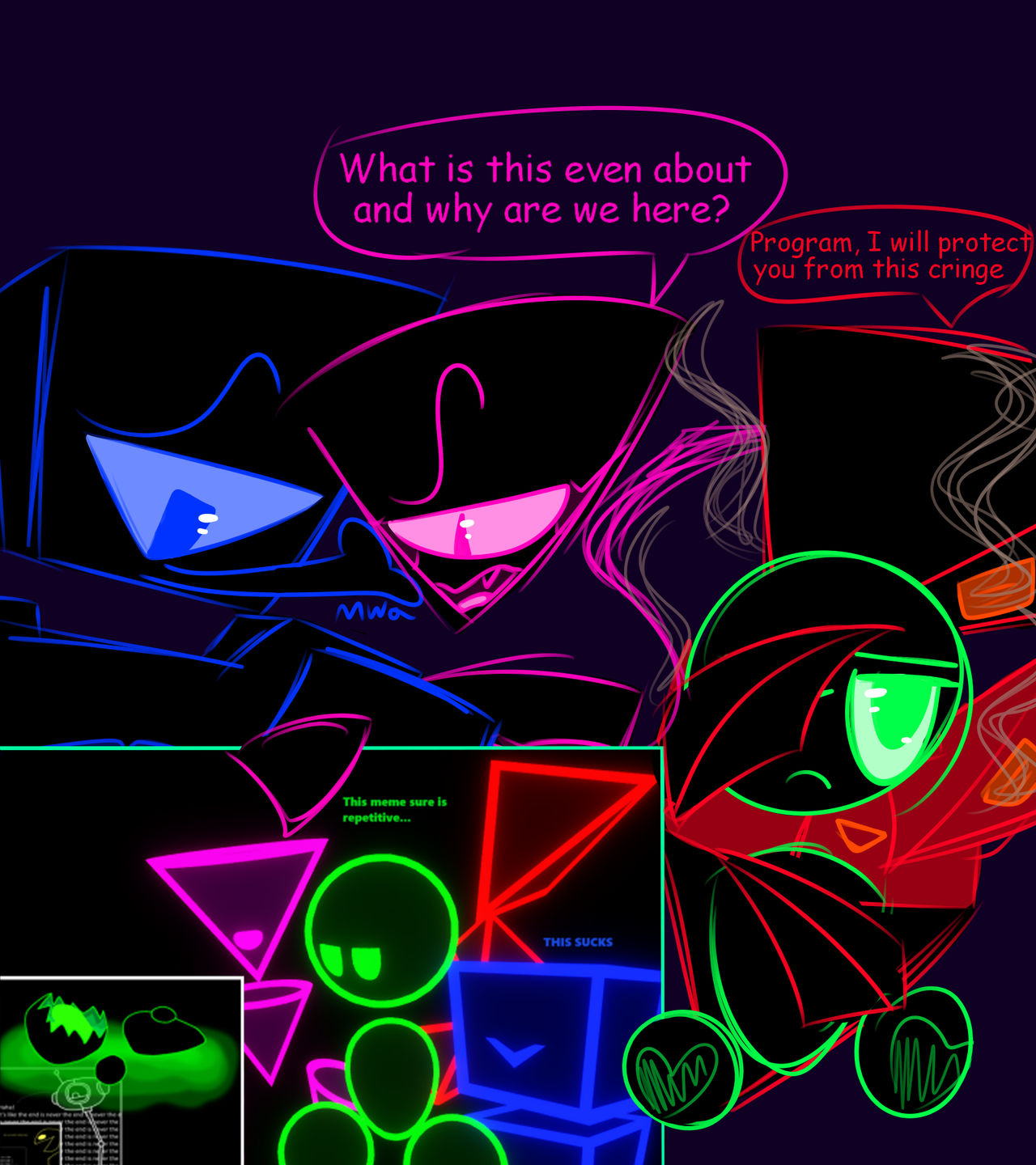 Recoded 88 Why are the recoded beings here by Firethevirus on DeviantArt