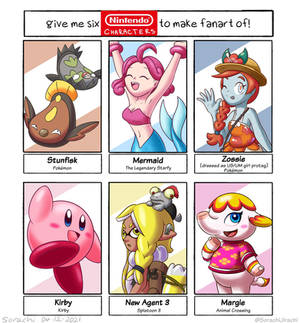 Six Nintendo Fanarts