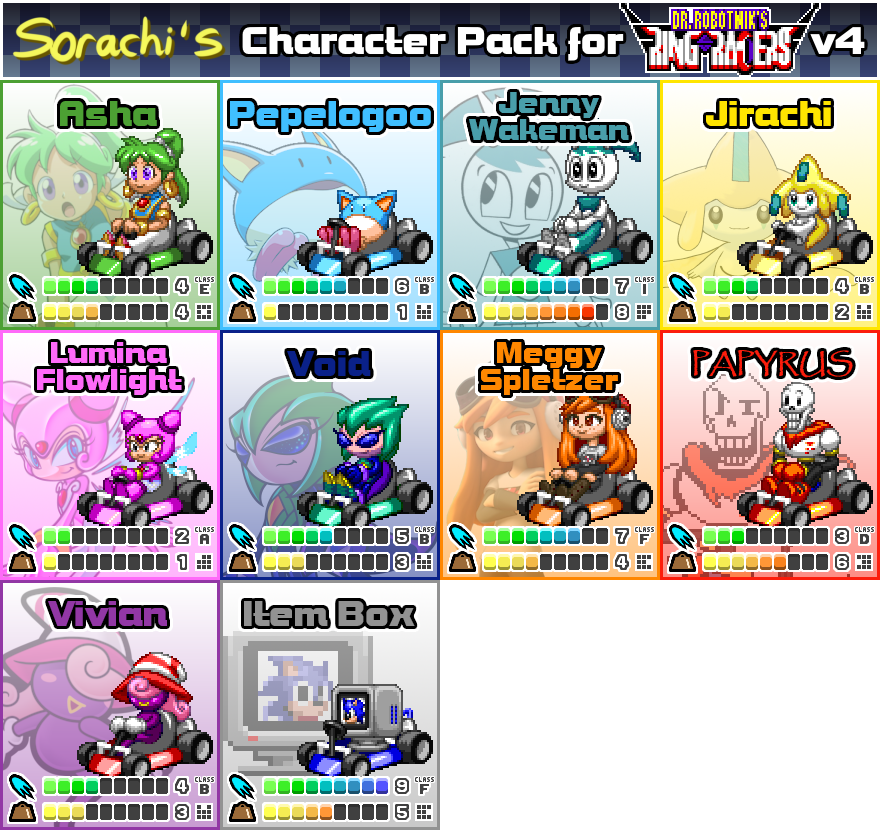 Character Pack for SRB2Kart and Ring Racers by Sorachi-Jirachi on ...