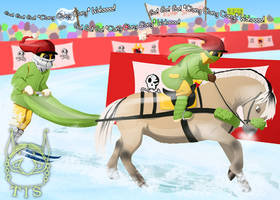 Skijoring race