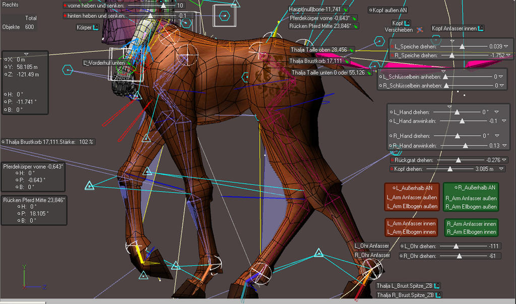 Centaur Rig Rigging a Centauress by LittleBlueMonster on DeviantArt