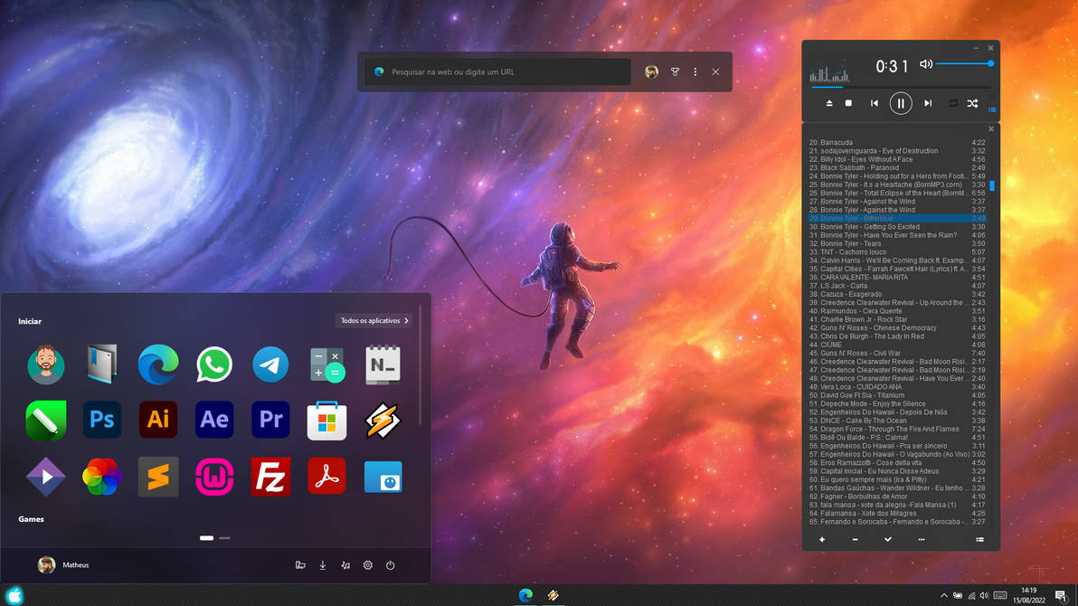 My Simple Desktop Customize ^.^ by matheussx88 on DeviantArt