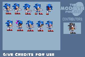 Sonic Modgen Original and Fixed Sprites Sheet by SonicFanSheet on DeviantArt