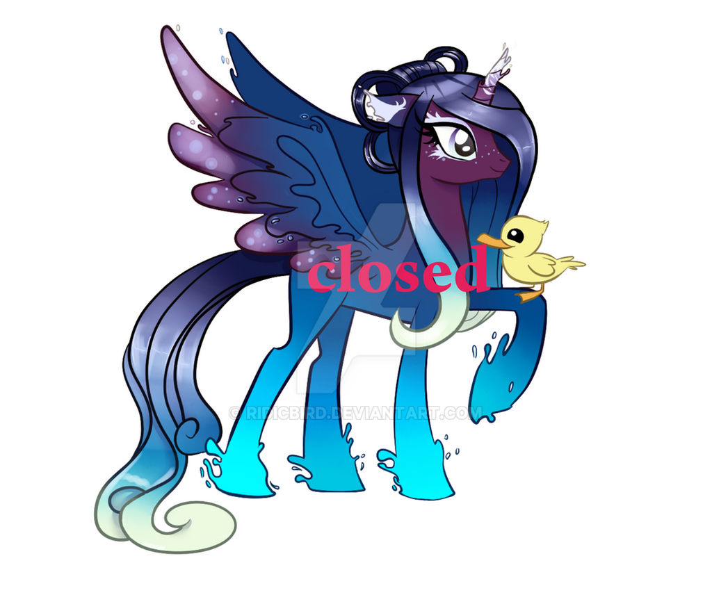 Ridicbird Deviantart Rio River Spirit Alicorn Auction: CLOSED by RidicBird on DeviantArt