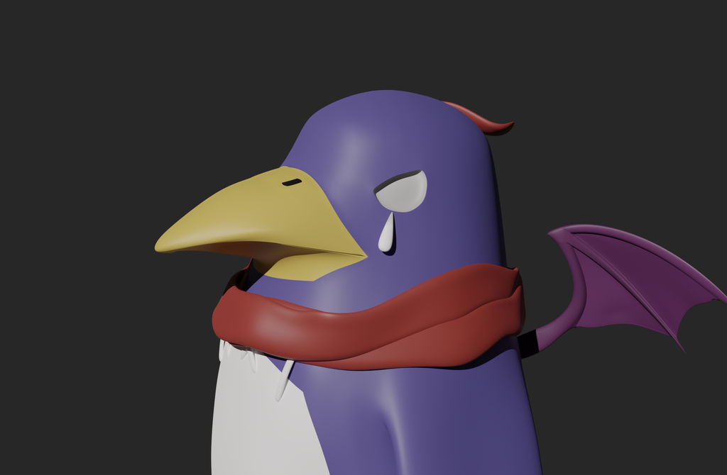 Prinny Model Prinny 3D model render (Angry/Sad) by AtOrage on DeviantArt