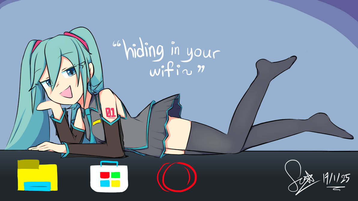 Miku Computer Fan Hatsune Miku In Your Computer by kbs89 on DeviantArt