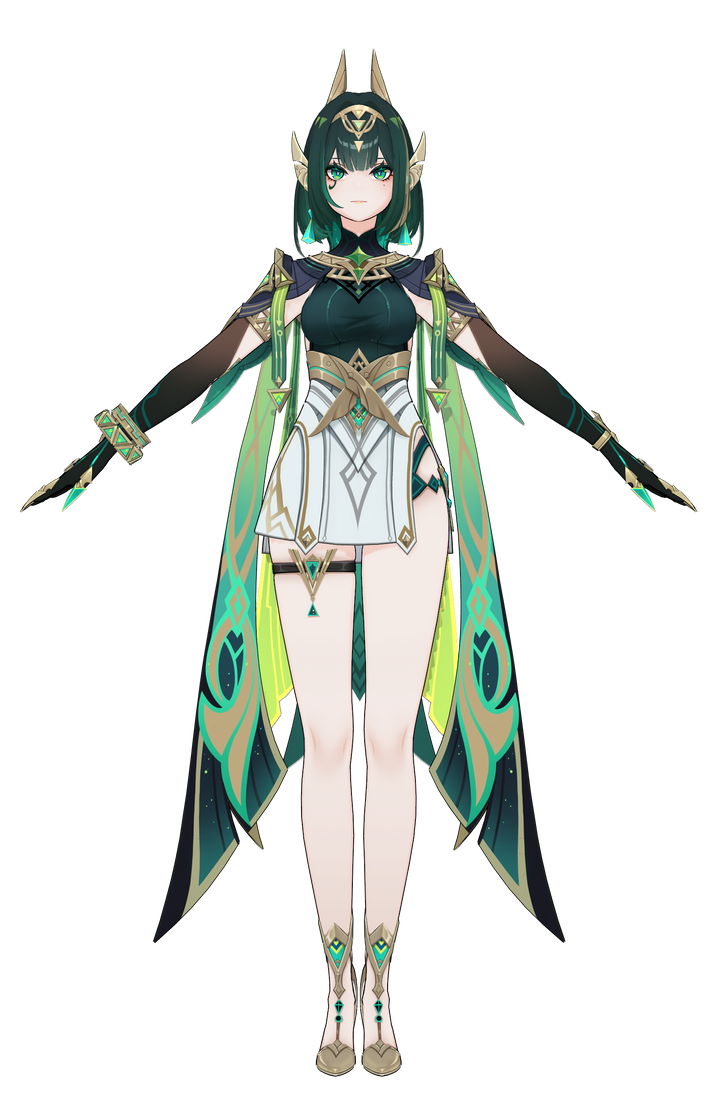 Nefer Drawing MMD - Genshin Impact - (Nefer) + DL by OZ-Sys on DeviantArt