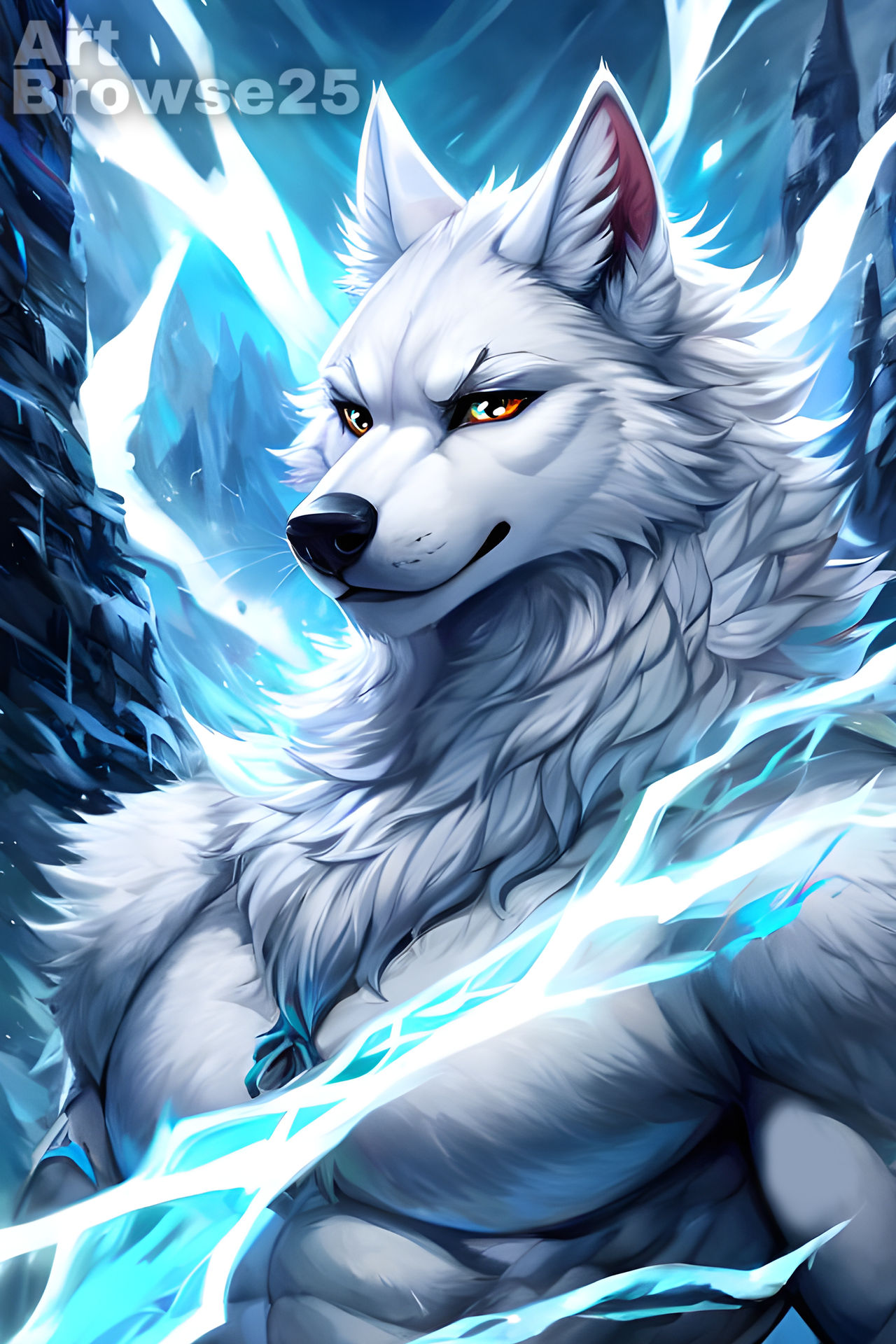 White Wolf ice power by ArtBrowse25 on DeviantArt
