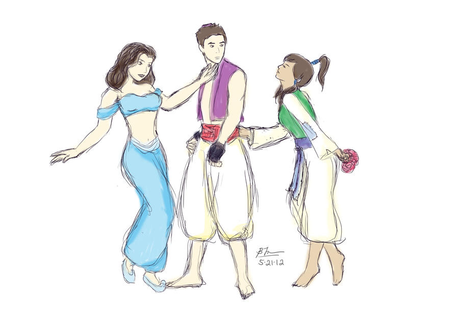 Korra Aladdin Crossover