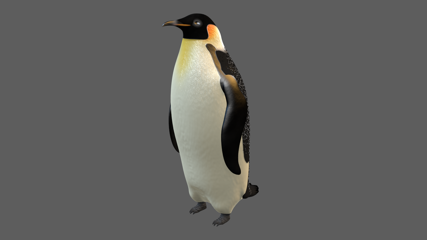 3D Emperor Penguin