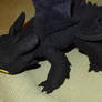 Toothless dragon plushie - Side view