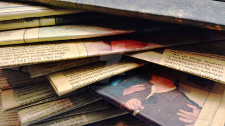 Stack of Old Newspapers 3