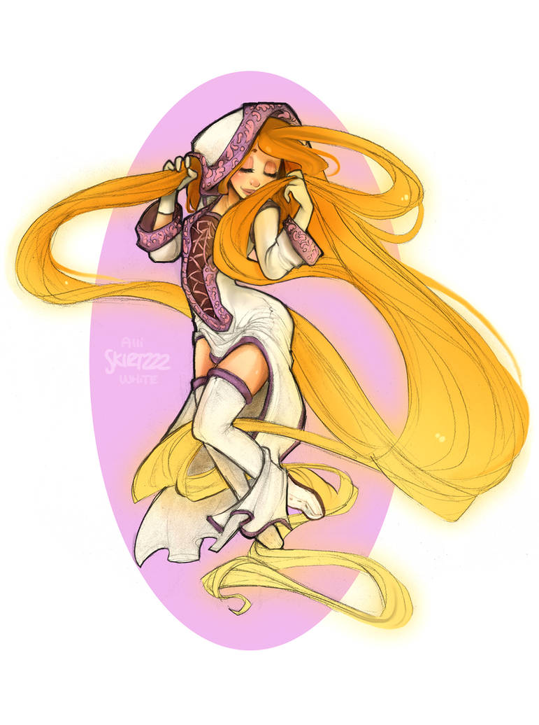 White Mage Rapunzel by Skirtzzz