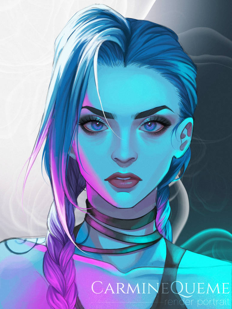 Jinx Portrait by CarmineQueme on DeviantArt