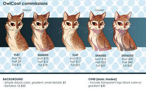 Commission Prices Guide