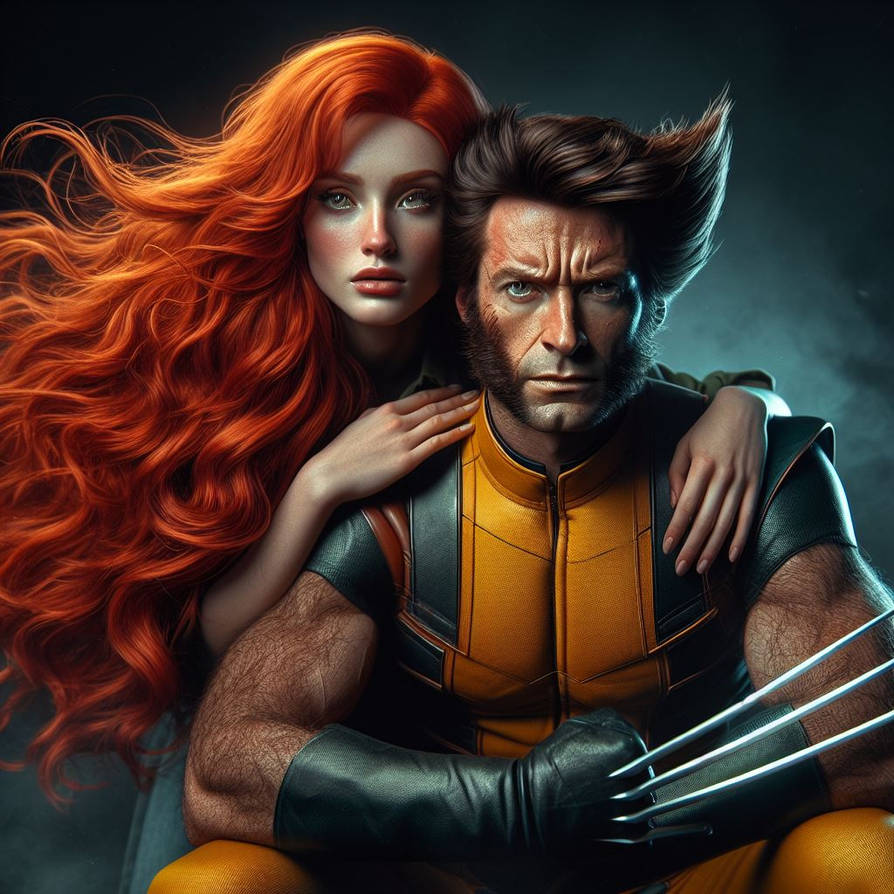 Wolverine And Jean Grey By SilhouetteStylez On DeviantArt wolverine-and-jean-grey-by-silhouettestylez-on-deviantart