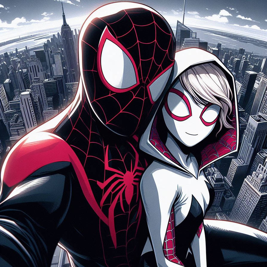 Miles And Gwen By SilhouetteStylez On DeviantArt miles-and-gwen-by-silhouettestylez-on-deviantart