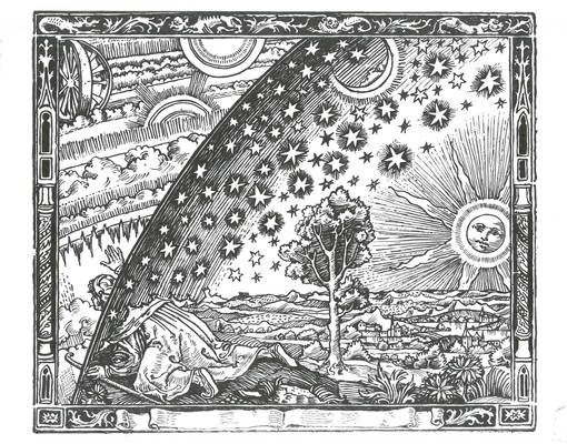 Flammarion engraving (Ink rendition)