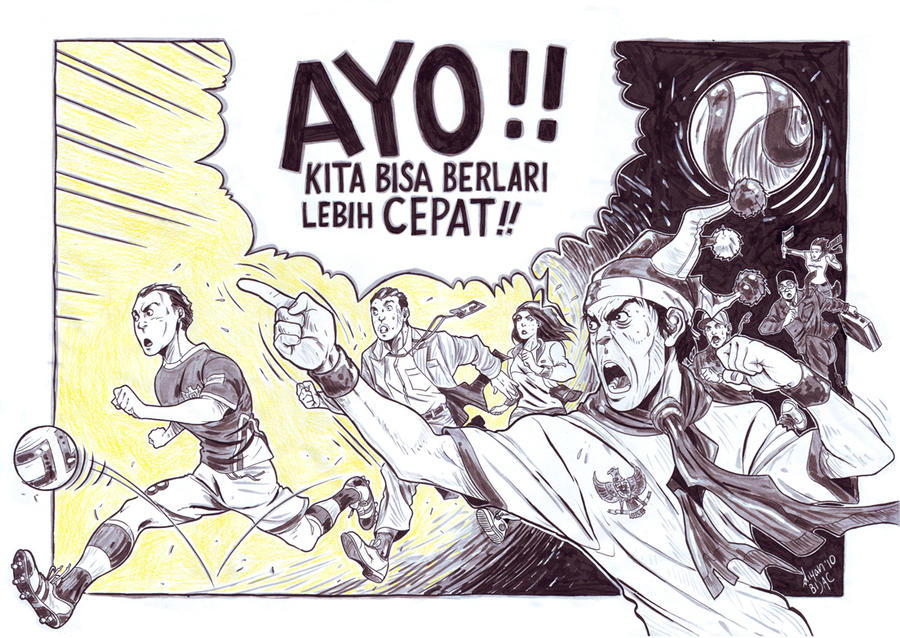 Kita bisa berlari lebih cepat.