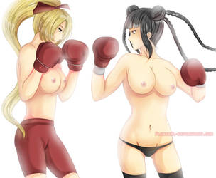 COMMISSION: Xiu Ying vs Sakurako Miyagawa by Flowerxl