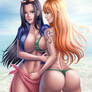 Nami and Nico Robin - One Piece