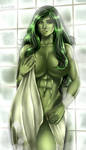 She Hulk by Flowerxl