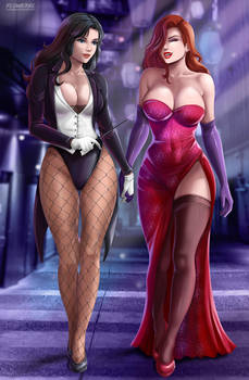 Zatanna and Jessica Rabbit