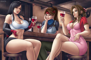 Final Fantasy Tifa, Jessie and Aerith