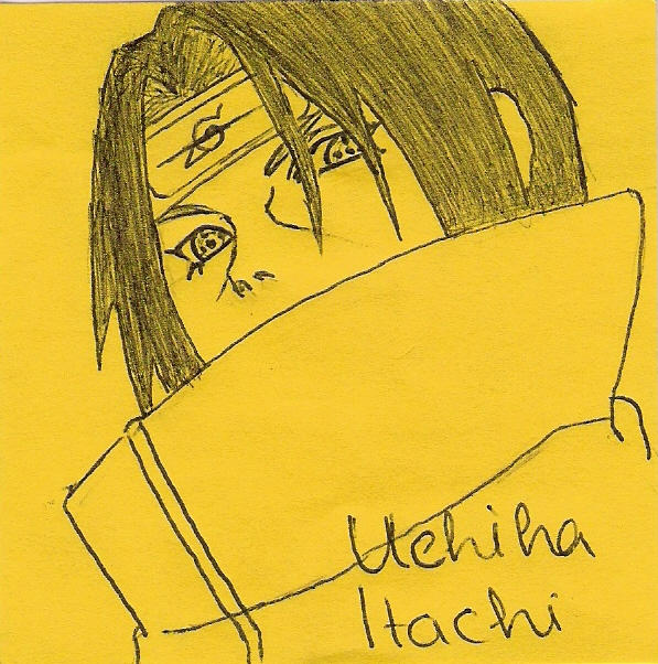 Uchiha Itachi on a Post-it x3 by AryaHiwatari on DeviantArt