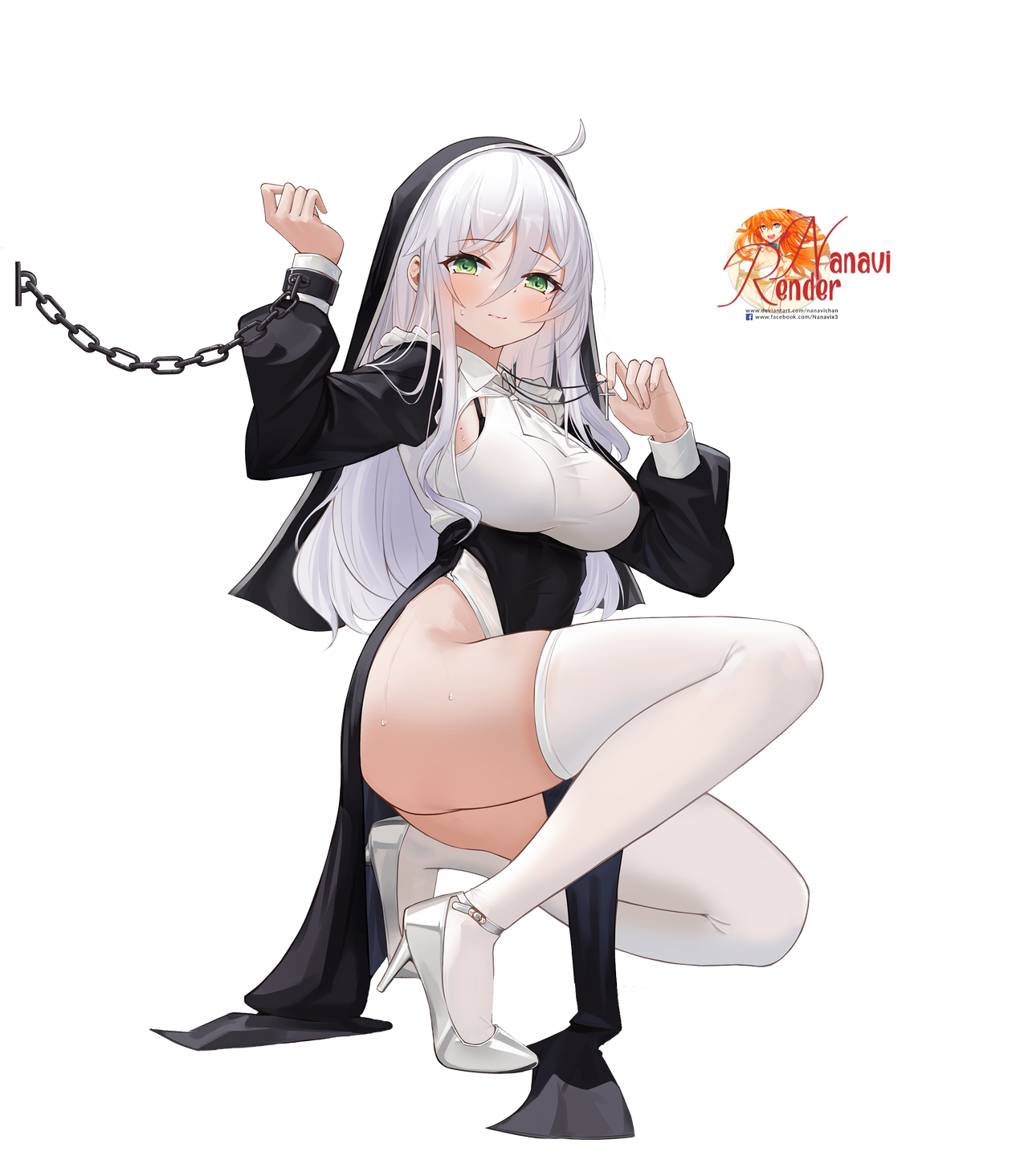 Anime Nun Render by Nanavichan on DeviantArt