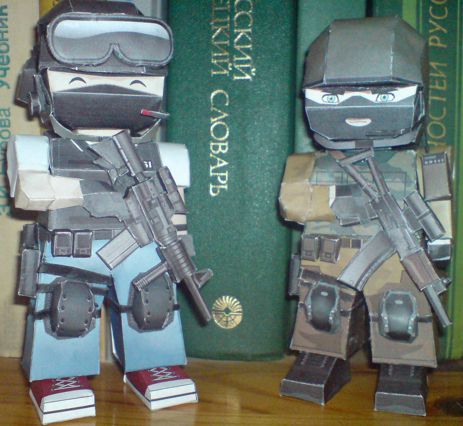 Soldiers papercraft by MooNFishZ on DeviantArt
