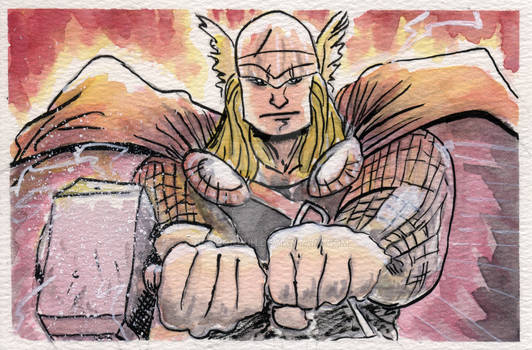 Classic Thor, Watercolor
