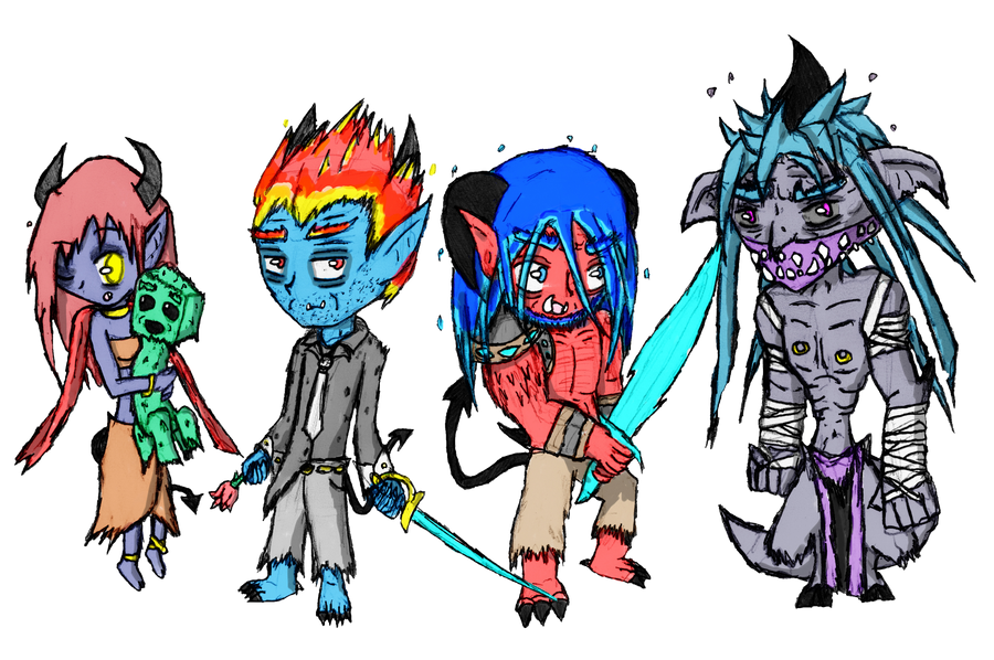 Basic Demon Chibi chibi demons by shadowtamers on DeviantArt