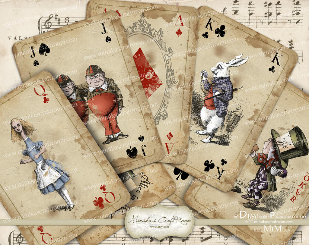 Alice-in-Wonderland-Playing-Cards-Digital-Coll by mimikascraftroom on  DeviantArt