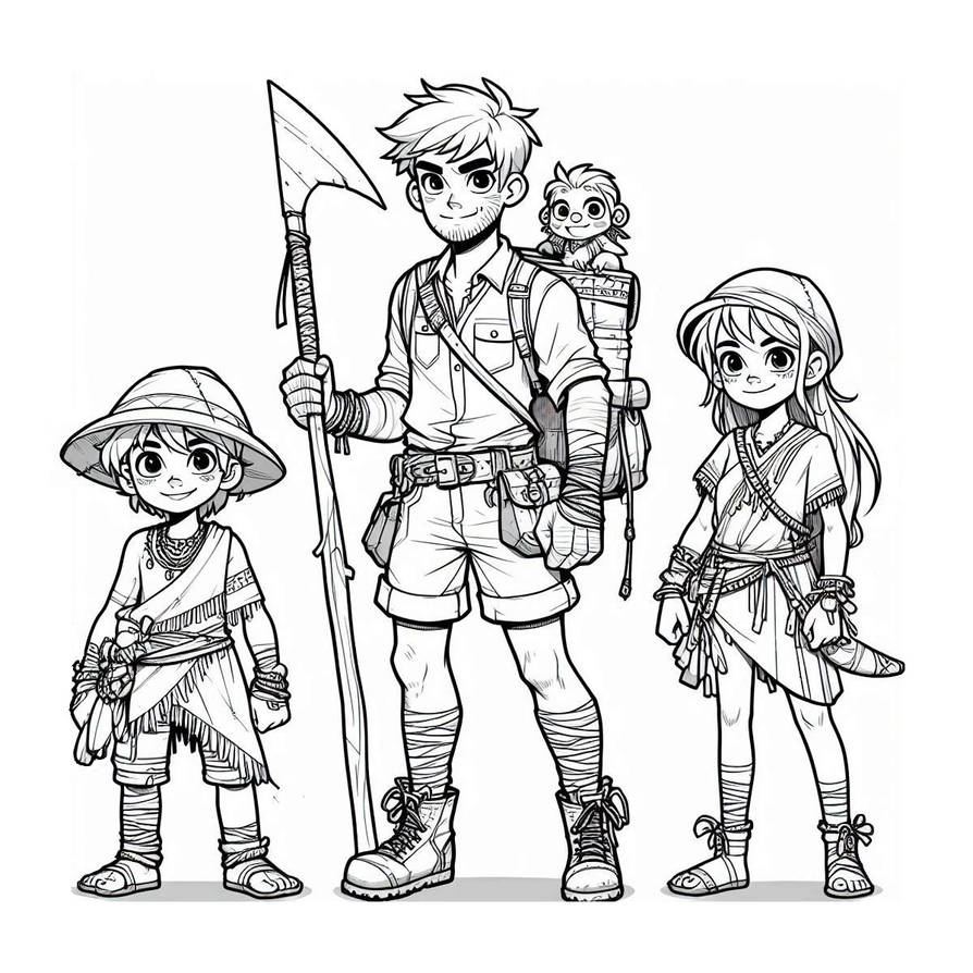 Fictional Explorers Three explorers by MrFrido on DeviantArt