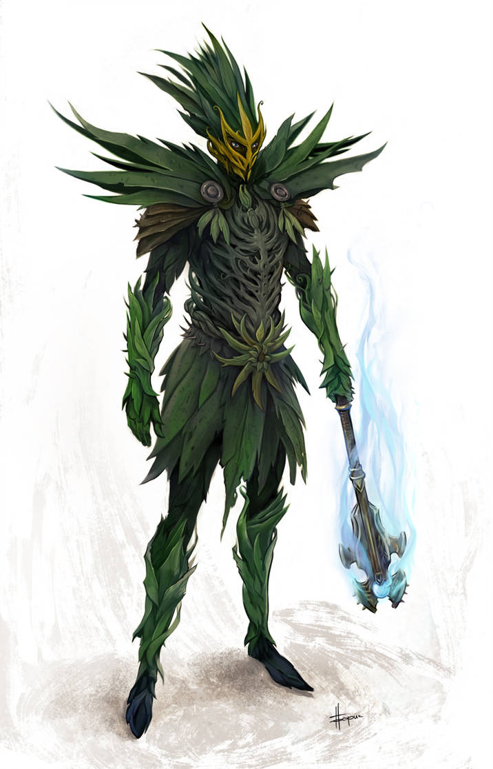 Sylvari Warrior by neneza on DeviantArt