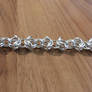 Bright Aluminium Silver Chain Mail Bracelet