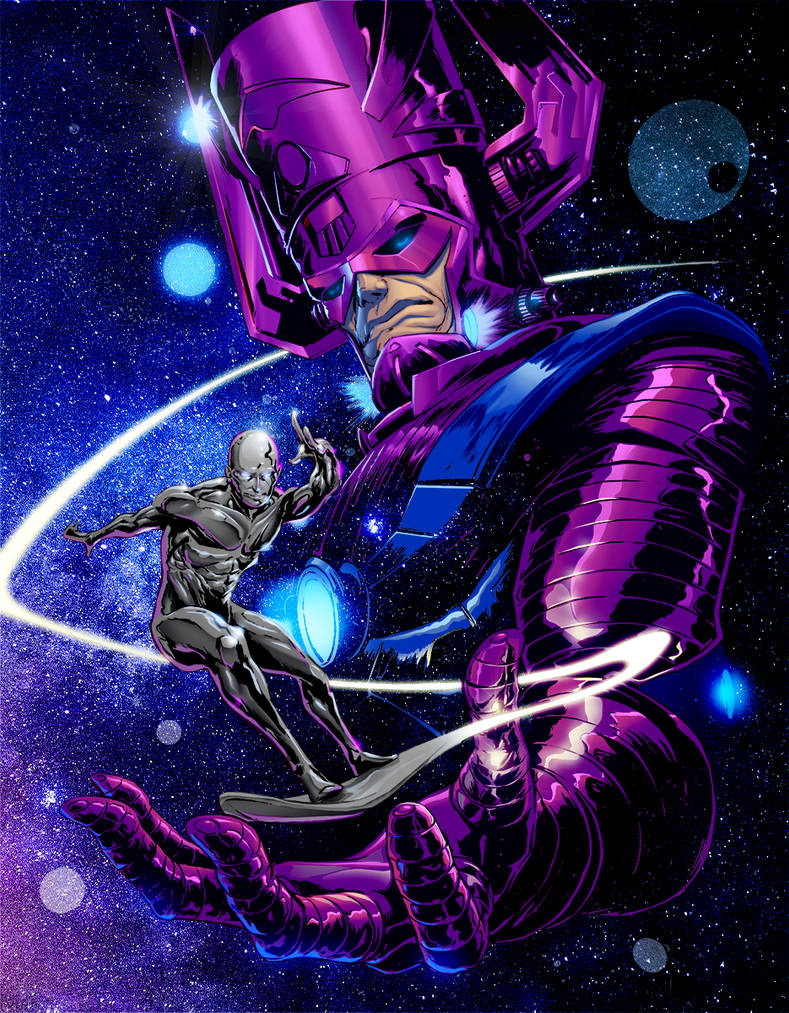 Galactus And Silver Surfer By EComrad On DeviantArt galactus-and-silver-surfer-by-ecomrad-on-deviantart