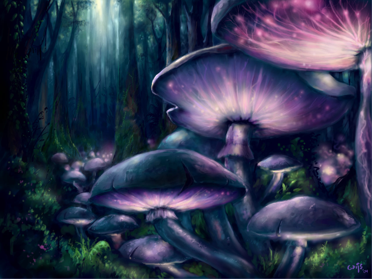 Weirdcore Art - The Watchful Mushroom by ainight on DeviantArt