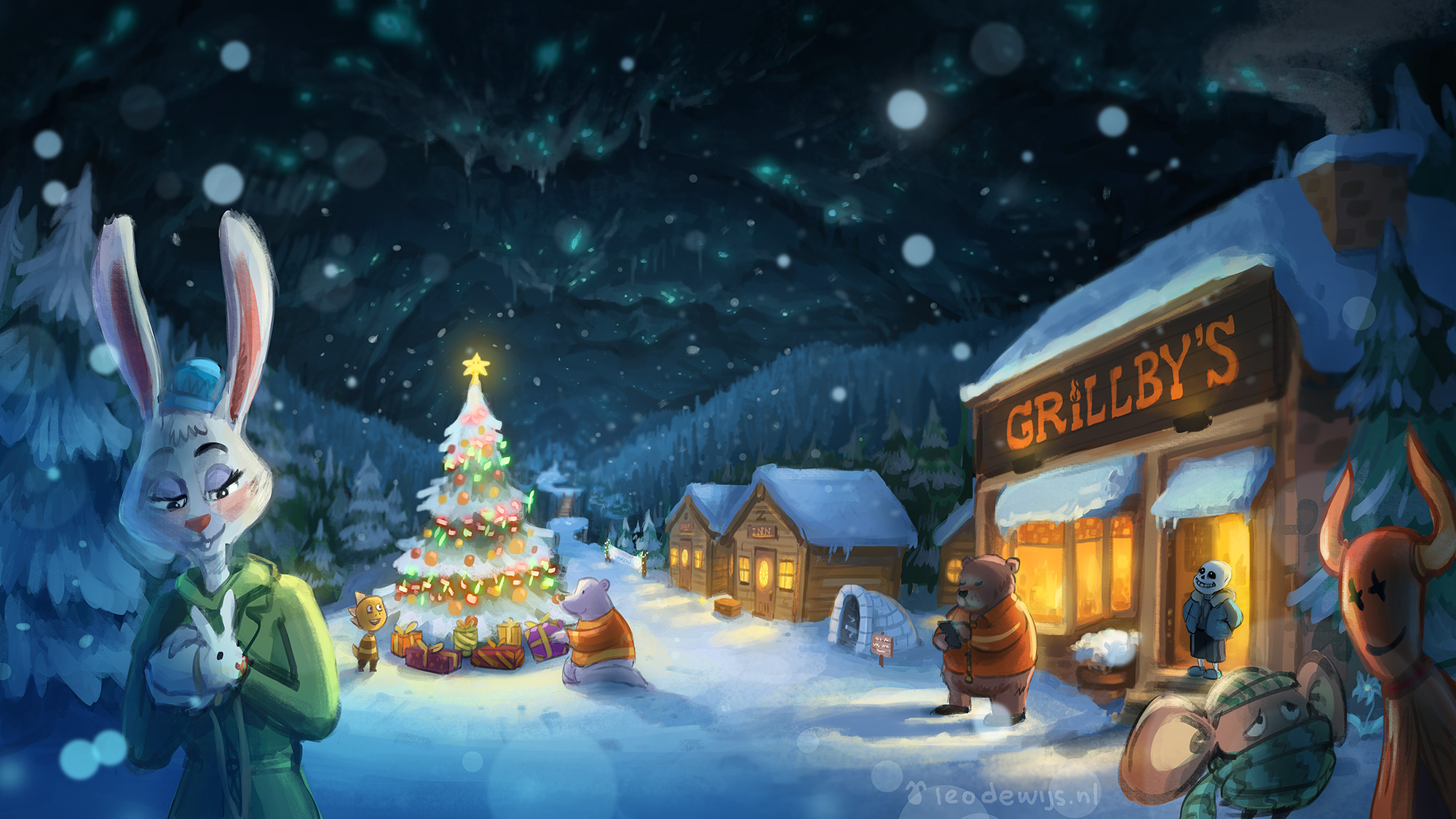 Snowdin Undertale By Bakenius On Deviantart Snowdin Undertale By Bakenius On Deviantart
