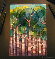 Stained Glass Tree