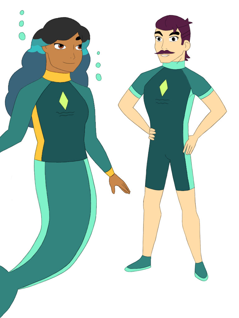 Mermist Theme Park Mermista and Sea Hawk by CosmiqueLaGeek on DeviantArt