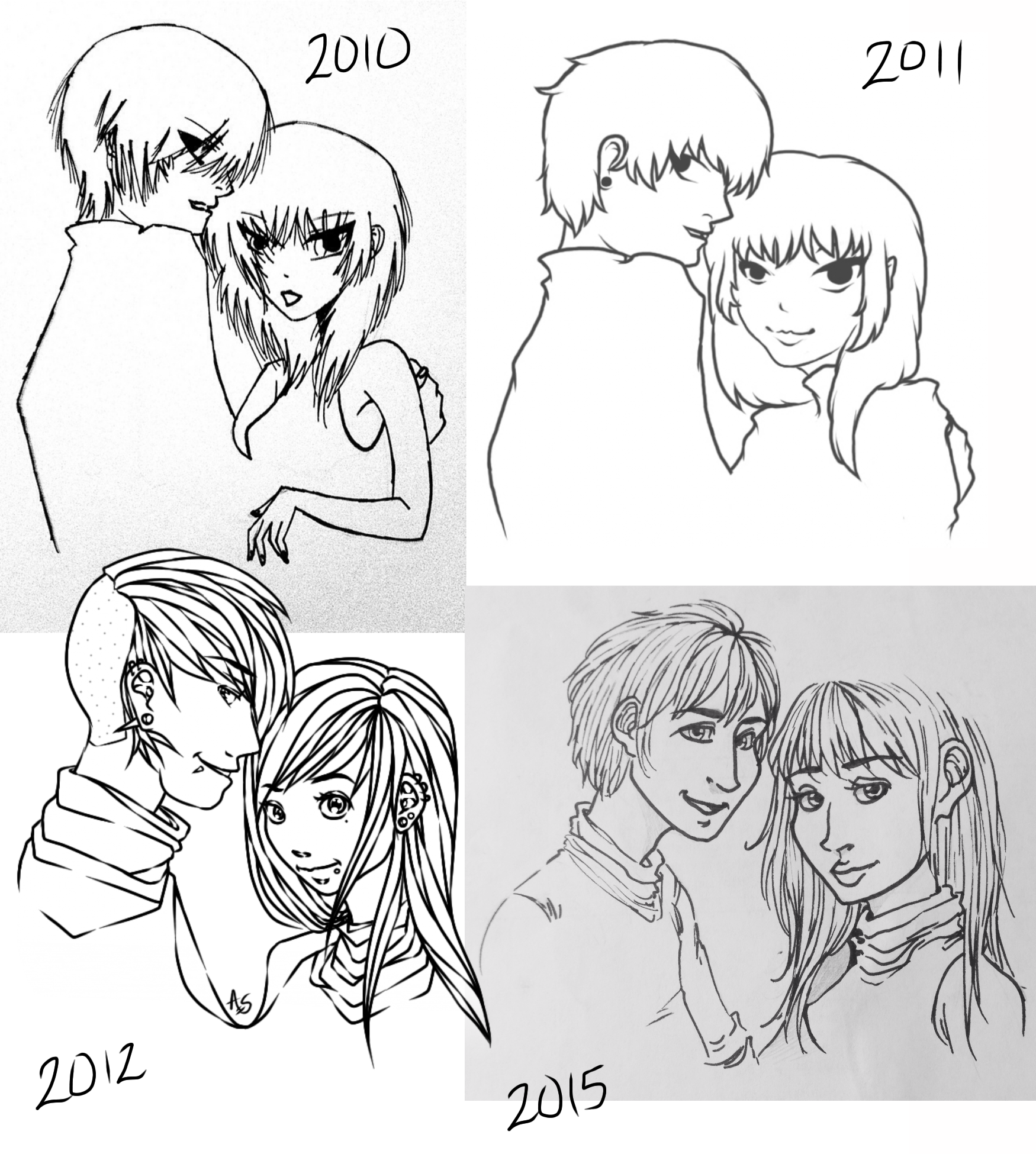 5 years of drawing this again